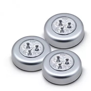 Lengvai pritvirtinamas šviestuvas su 3 LED lemputėmis "Stick n click"