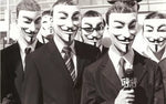 "Anonymous" kaukė iš filmo "V - tai Vendeta"