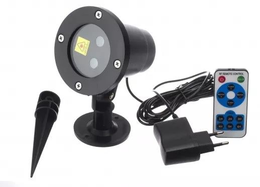 Lazerinis šviesos efektų projektorius su nuotolinio valdymo pulteliu "Star Shower"