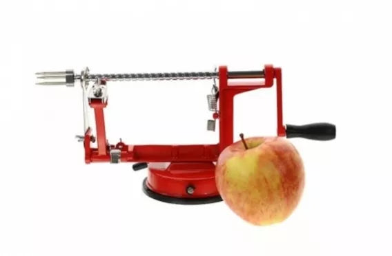 Mechaninė obuolių ir bulvių skutimo bei pjaustymo mašinėlė