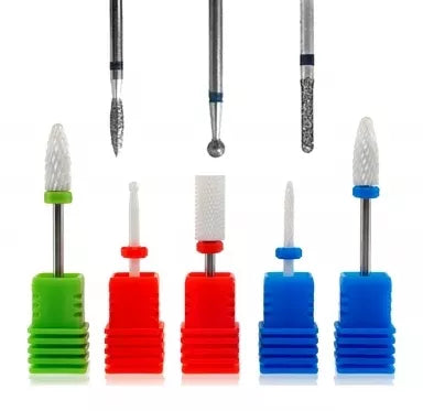 Nagų dildės antgalių rinkinys, 8 vnt