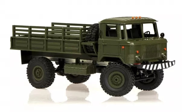 Nuotolinio valdymo bekelės mašinėlė "Karinis sunkvežimis"