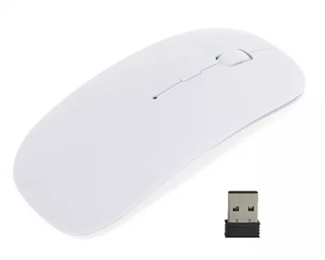Optinė belaidė kompiuterio pelė "Slim style" (balta)