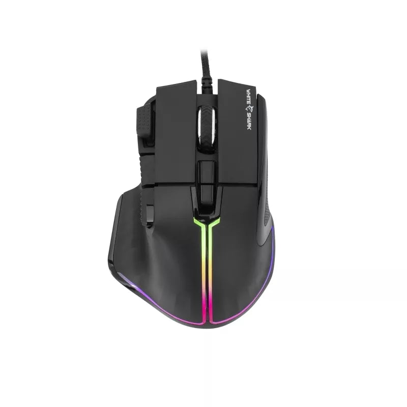 Pelė White Shark Gm-9006 Marrok Black Rgb / 12.000 Dpi