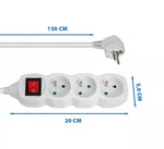 Prailgintuvas Esperanza, 3 Lizdai, 1,5 m