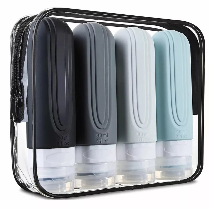 Silikoniniai Kelioniniai Buteliai Lėktuvams, 100 ml