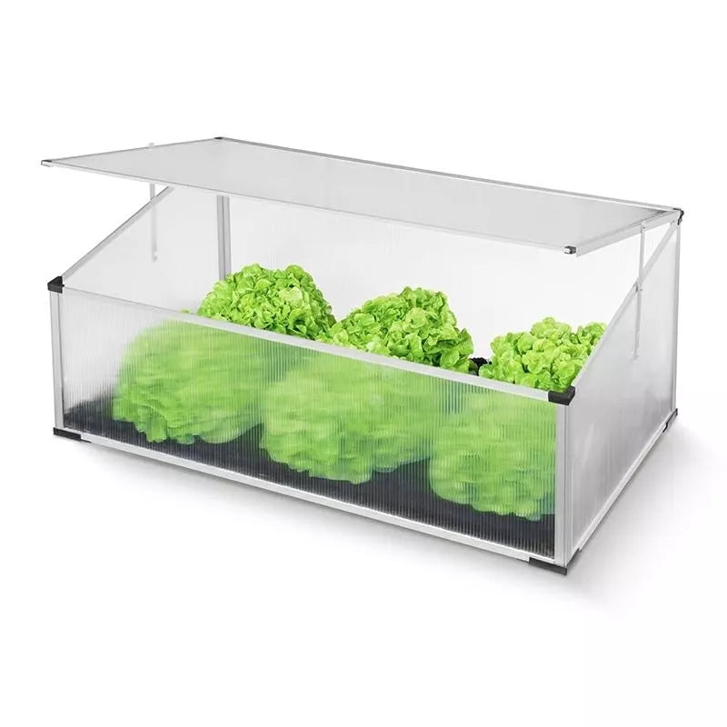 Šiltnamis Su Aliumniu Karkasu, 100 x 60 x 40/30 cm