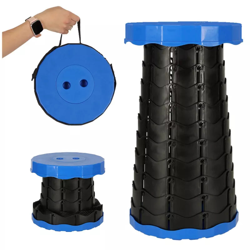 Sulankstoma Kėdė - Taburetė, Skirta Namams, Sodui, Stovyklavimui, Mėlyna