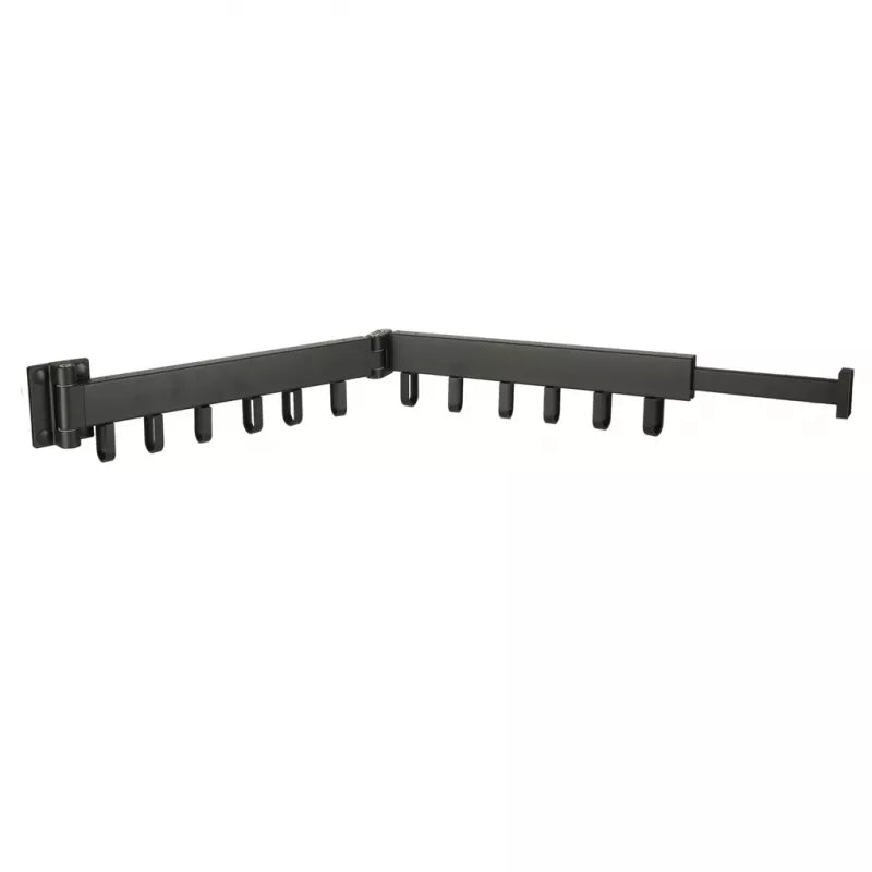 Teleskopinė Sieninė Kabykla, Juoda, 84 cm